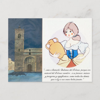 Dulcinea del Toboso by @QUIXOTEdotTV ポストカード