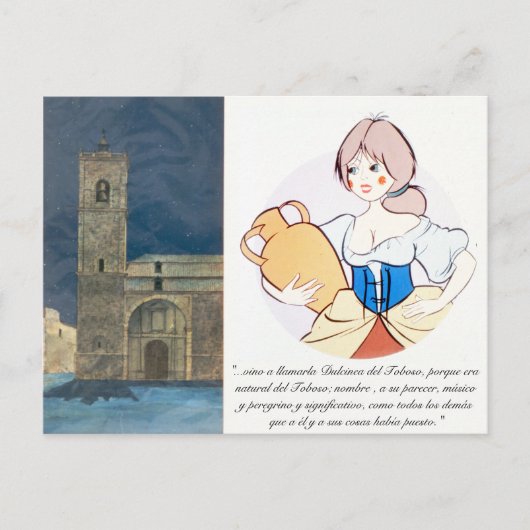 Dulcinea del Toboso by @QUIXOTEdotTV ポストカード (正面)