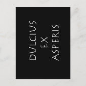 Dulcius ex asperis ポストカード (正面)