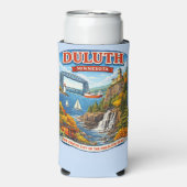 Duluth, Minnesota Souvenir Can Coolie North Shore スリム缶クーラー (Seltzer正面)