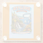 Duluth Minnesota Souvenir Coaster –Lake Superior ガラスコースター (裏面)