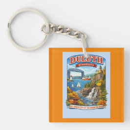 Duluth Minnesota Souvenir Keychain–Lake Superior キーホルダー
