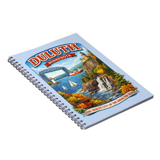 Duluth, Minnesota Souvenir Notebook, North Shore ノートブック (右側)