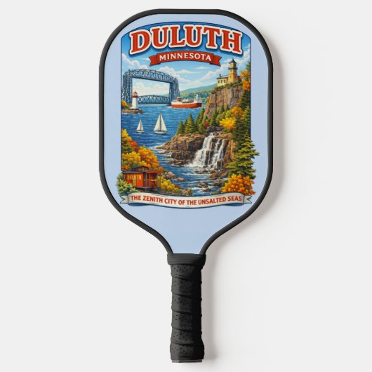 Duluth, Minnesota Souvenir PIckleball Paddle ピックルボールラケット (正面)
