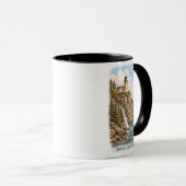 Duluth, MN, Split Rock Lighthouse Souvenir Mug マグカップ (正面右)