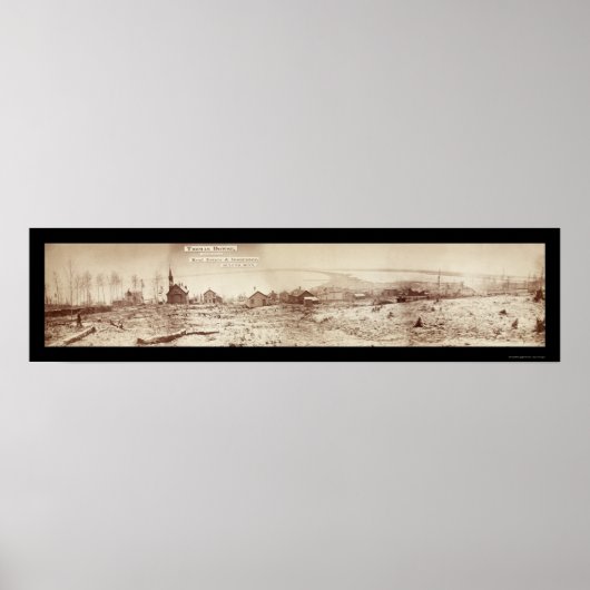 Duluth MN Waterfront Photo 1870 ポスター (正面)