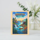 Duluth North Shore Minnesota Personalized Postcard ポストカード (スタンド正面)