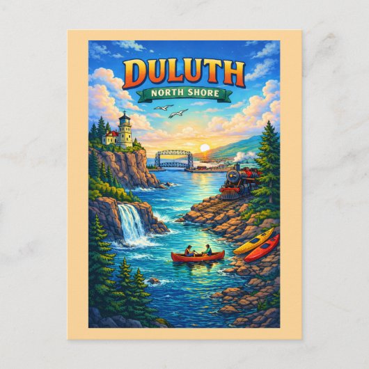 Duluth North Shore Minnesota Personalized Postcard ポストカード (正面)