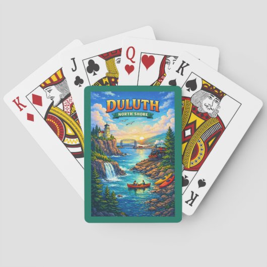 Duluth North Shore Minnesota Souvenir Poker Cards トランプ (裏面)
