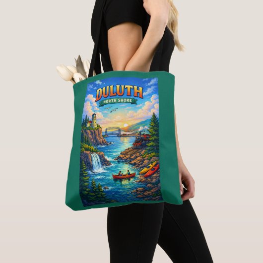 Duluth North Shore Minnesota Souvenir Tote Bag トートバッグ (クローズアップ)