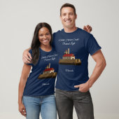 Duluth South Pierhead Light 白字Tシャツ Tシャツ (ユニセックス)
