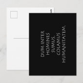 Dum inter homines sumus colamus humanitatem ポストカード (正面/裏面)