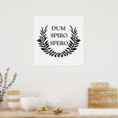 Dum spiro spero ポスター (キッチン)