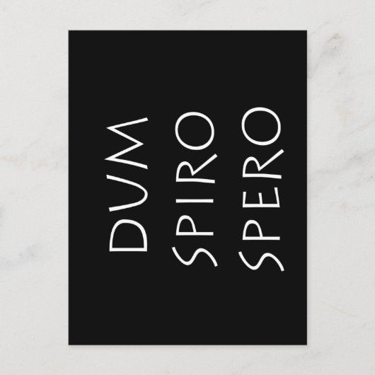 Dum spiro spero ポストカード (正面)