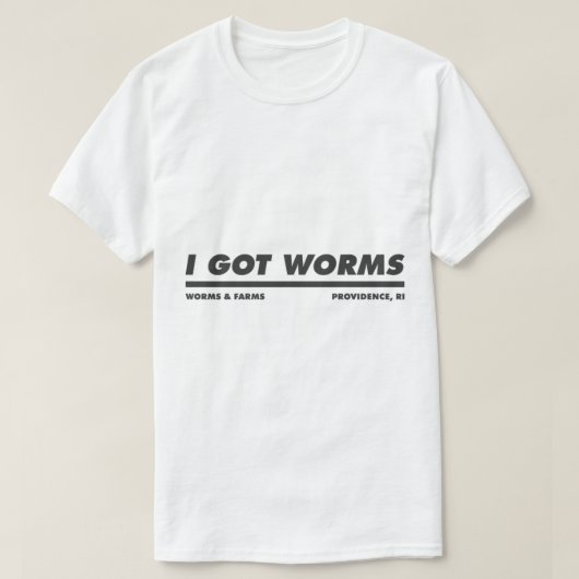 Dumb And Dumber I Got Worms Tシャツ (デザイン正面)