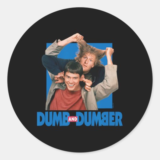 Dumb And Dumber - Lloyd Christmas And Harry Dunne  ラウンドシール (正面)