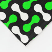 dumbbell pattern 2 in 1 repeat blancky フリースブランケット (角)