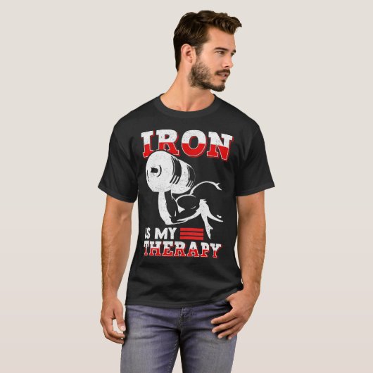 Dumbbell Traning Iron Stemming Muscle Building Wei Tシャツ (正面フル)