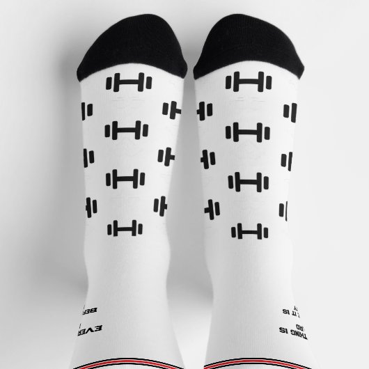 Dumbbells Motivation Sport ソックス (上部)
