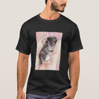 Dumboの黒いベビー Tシャツ