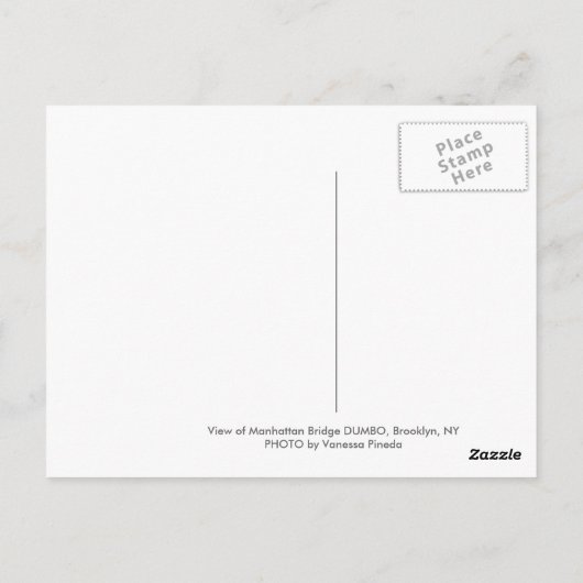 DUMBO at Dusk ポストカード (裏面)