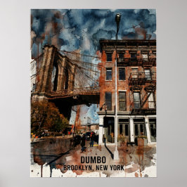 DUMBO Brooklyn New York — Iconic Bridge ポスター