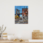 DUMBO Brooklyn New York — Iconic Bridge ポスター (キッチン)