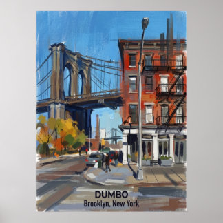 DUMBO Brooklyn New York — Iconic Bridge ポスター