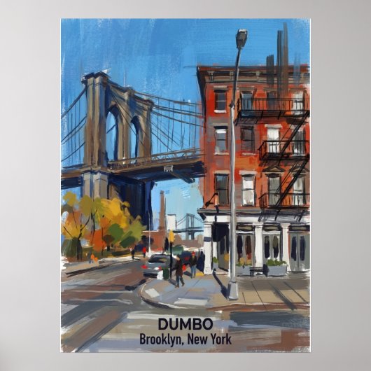 DUMBO Brooklyn New York — Iconic Bridge ポスター (正面)