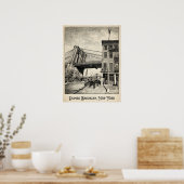 DUMBO Brooklyn New York — Iconic Bridge ポスター (キッチン)