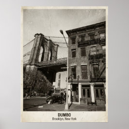 DUMBO Brooklyn New York — Iconic Bridge ポスター