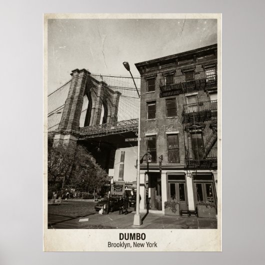 DUMBO Brooklyn New York — Iconic Bridge ポスター (正面)