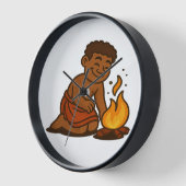 Dumi Fire Keeper Clock 壁時計 (傾斜)