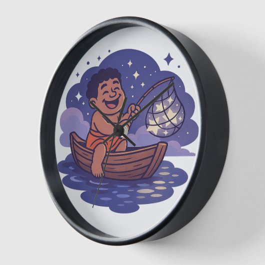 Dumi Fisher of Stars Clock 壁時計 (傾斜)