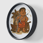 Dumi Island Guardian Clock 壁時計 (傾斜)