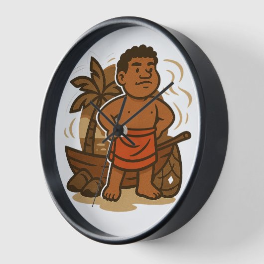 Dumi Island Guardian Clock 壁時計 (傾斜)