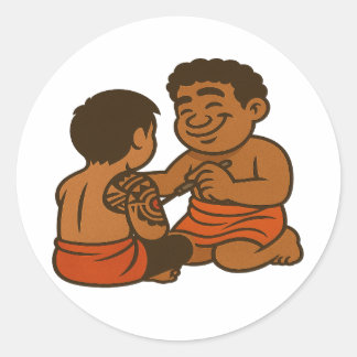 Dumi Tatau Artist ラウンドシール