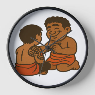 Dumi Tatau Artist Clock 壁時計