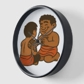 Dumi Tatau Artist Clock 壁時計 (傾斜)