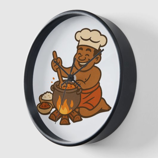 Dumi Village Chef Clock 壁時計 (傾斜)