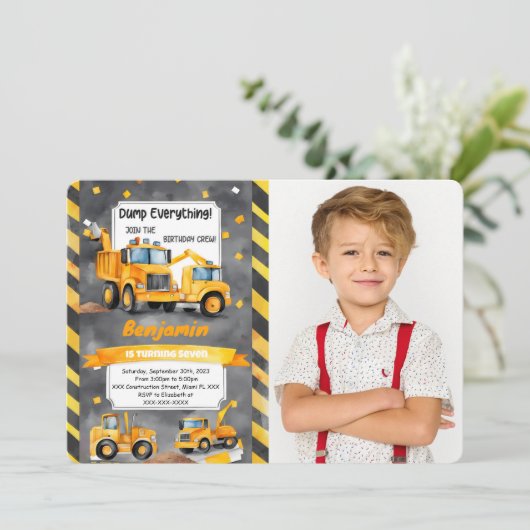 Dump Every Thing it's建築誕生日写真 招待状 (スタンド正面)