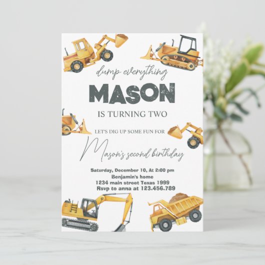 Dump Everything建築誕生日 招待状 (スタンド正面)