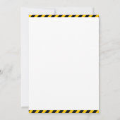 DUMP EVERYTHING – Construction Truck 2nd Birthday  招待状 (裏面)