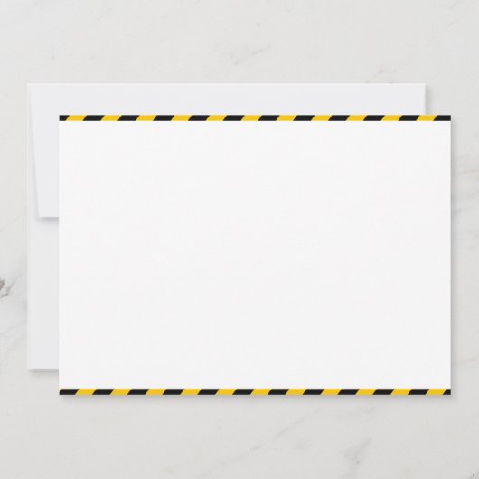 "DUMP EVERYTHING! Photo –Construction 3rd Birthday 招待状 (裏面)