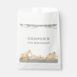 Dump Truck Construction Truck Birthday Thank You フェイバーバッグ