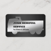 Dump Truck  Junk Removal Business Card 名刺 (正面)
