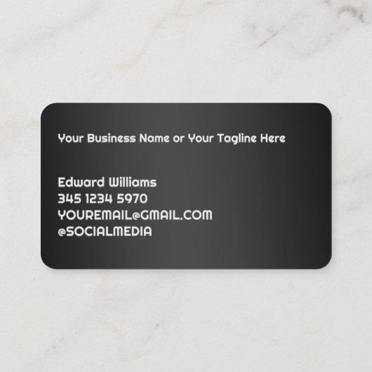 Dump Truck  Junk Removal Business Card 名刺 (裏面)