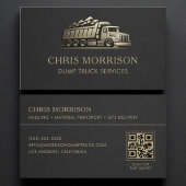 Dump Truck Service QR Code Professional 名刺