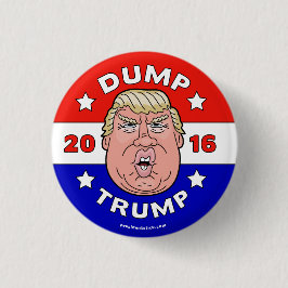 Dump Trump、アンチ – ドナルド・トランプ2016ボタン/ピン 缶バッジ