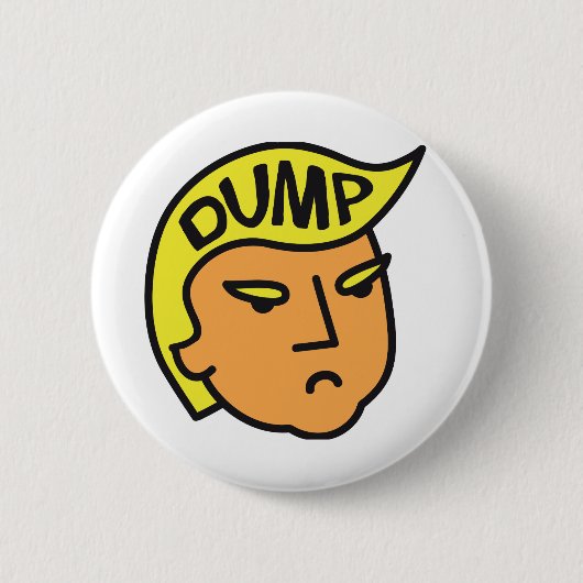 Dump Trump 缶バッジ (正面)